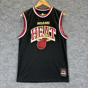 Miami Heat Jersey Mens Medium Stitched Black NBA Ultra Game Basketball Jersey